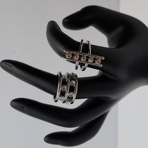 Bebe Fashion Statement Pair of Rings